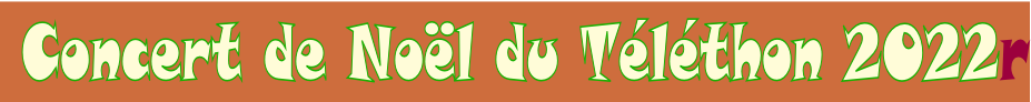 Concert de Noël du Téléthon 2022r